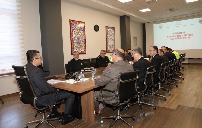 Kütahya’da İl Güvenlik Ve Asayiş Değerlendirme Toplantısı