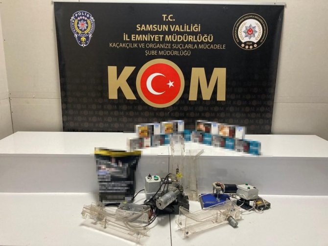 Samsun’da 10 Bin 760 Adet Makaron Ele Geçirildi