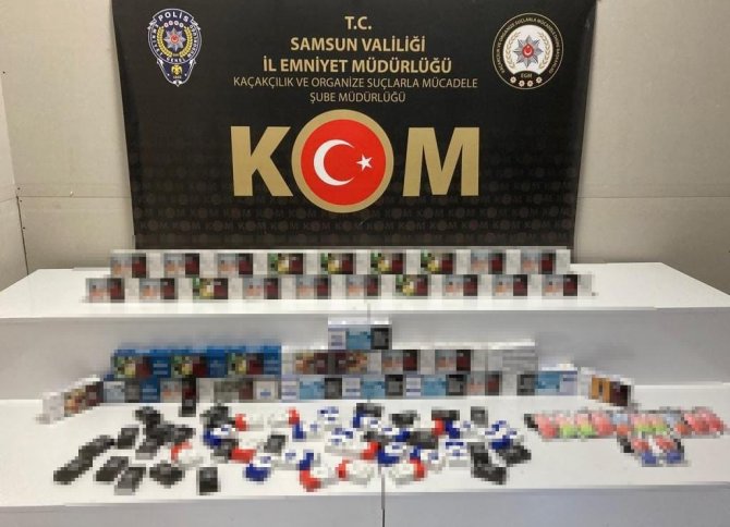 Samsun’da 10 Bin 760 Adet Makaron Ele Geçirildi