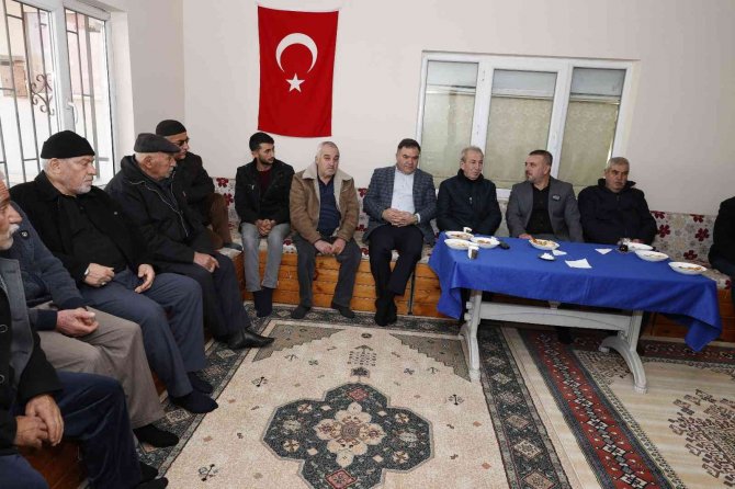 Başkan Ercan, Köy Konaklarında Vatandaşla Buluştu