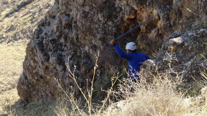 Öğretmen, Kayalıkta Mahsur Kalan Keçiyi Kurtardı
