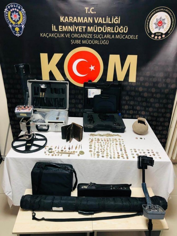 Karaman’da Tarihi Eser Kaçakçılığı: 7 Gözaltı