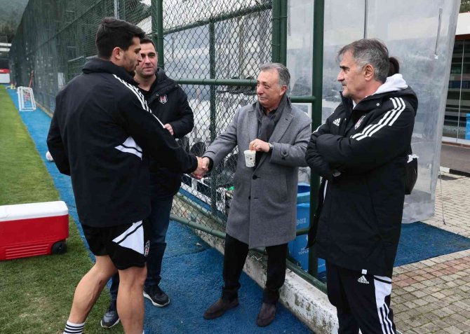 Beşiktaş’ta Kasımpaşa Maçı Hazırlıklarını Başkan Çebi De Takip Etti