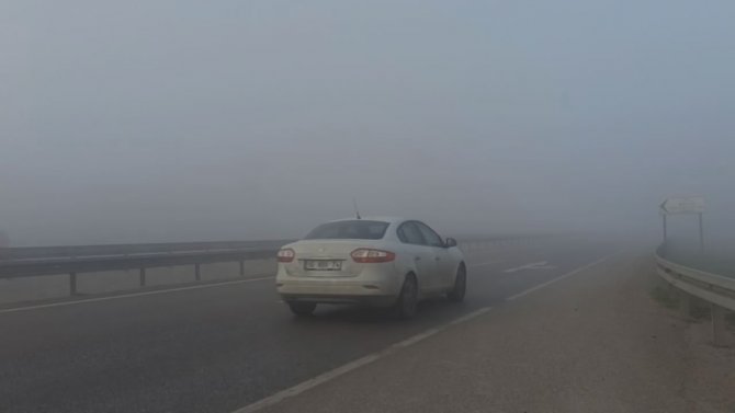 Bursa-i̇zmir Yolunda Yoğun Sis