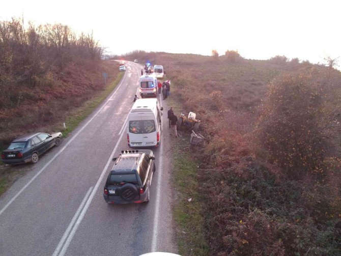 Sinop’ta Trafik Kazası: 1 Yaralı