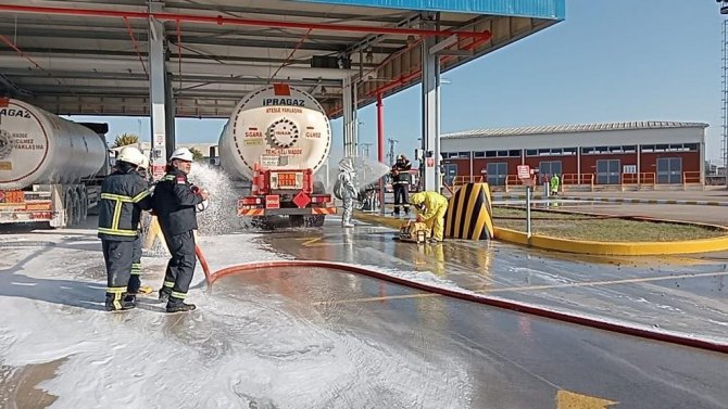 Gaz Tesisinde "Büyük Endüstriyel Kaza Tatbikatı"
