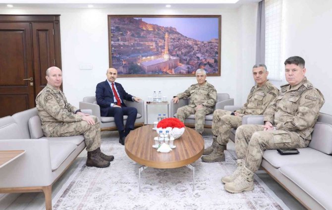 Jandarma Genel Komutanı Orgeneral Arif Çetin Mardin’de Temaslarda Bulundu