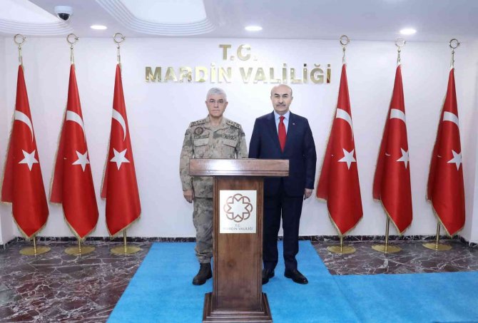 Jandarma Genel Komutanı Orgeneral Arif Çetin Mardin’de Temaslarda Bulundu