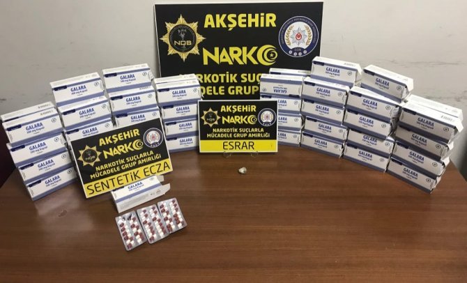 Konya’da 3 Bin 900 Adet Uyuşturucu Hap Ele Geçirildi