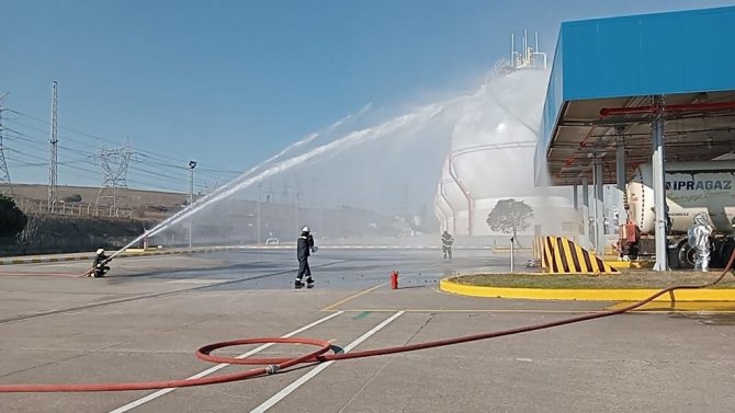 Gaz Tesisinde "Büyük Endüstriyel Kaza Tatbikatı"