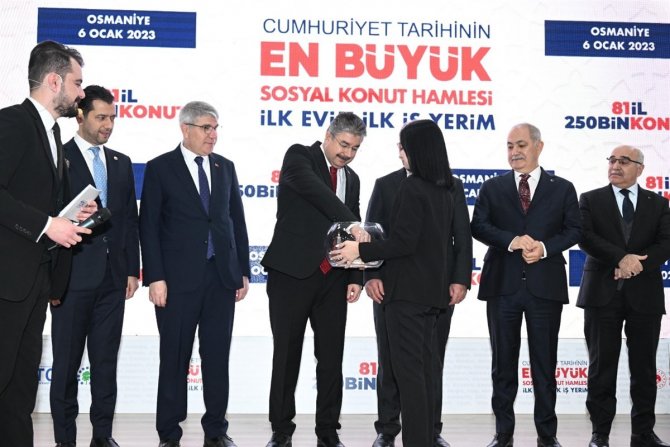 Osmaniye’de Bin 550 Konut İçin Kura Çekimi Yapıldı