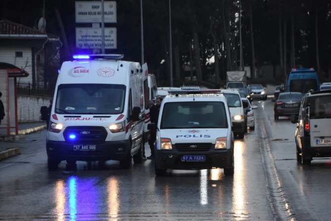 Sinop’ta Trafik Kazası: 1 Yaralı