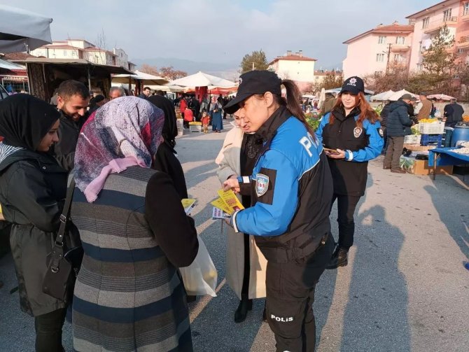 Tdp Ekipleri Vatandaşları Suç Olaylarına Karşı Bilgilendiriyor