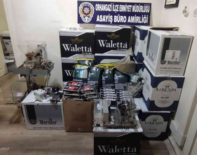 Bursa’da Polisten Kaçak Tütün Operasyonu: 1 Gözaltı