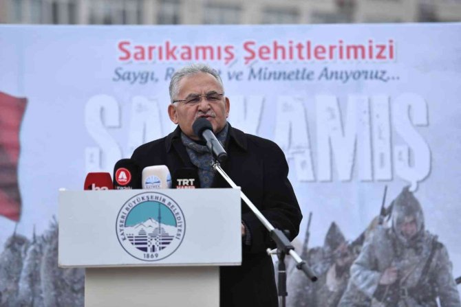 Başkan Büyükkılıç, Vali Çiçek İle Birlikte Sarıkamış Şehitlerini Anma Programı’na Katıldı
