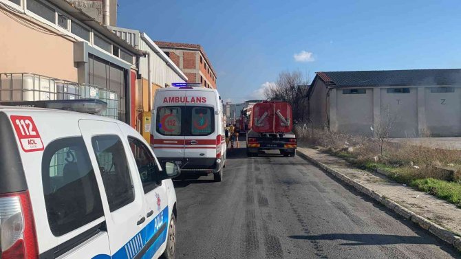 Fabrikada Kazan Patladı, Yangın Çıktı