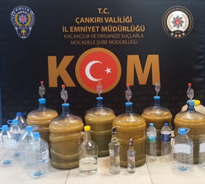 Çankırı’da 118 Litre Sahte Alkol Ele Geçirildi