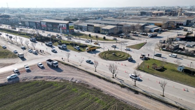 Akpınar Kavşağı’nda Çalışmalar Başladı
