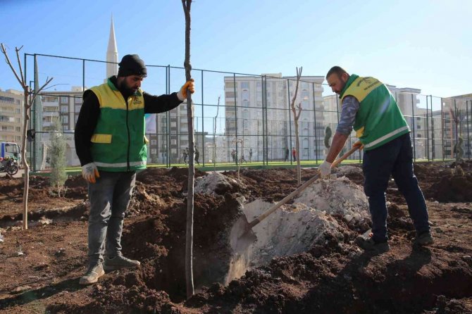 Karaköprü’ye Yeni Yeşil Alanlar Kazandırılıyor