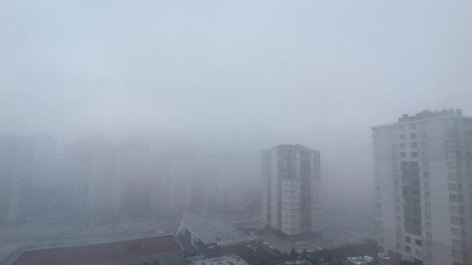 Kayseri’de Sis Etkili Oldu