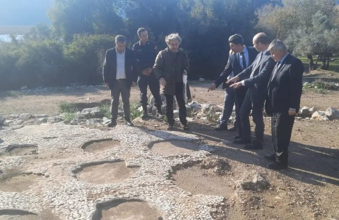 Köyceğiz Kaunos Antik Kenti’nde İncelemelerde Bulunuldu