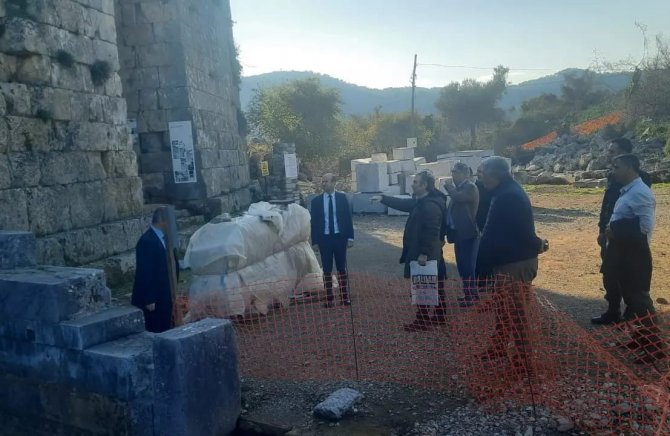 Köyceğiz Kaunos Antik Kenti’nde İncelemelerde Bulunuldu