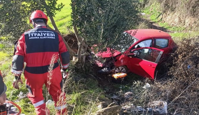 Kontrolden Çıkan Otomobil Tarlaya Uçtu: 1 Ölü
