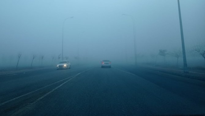 Şanlıurfa’da Yoğun Sis Etkili Oldu