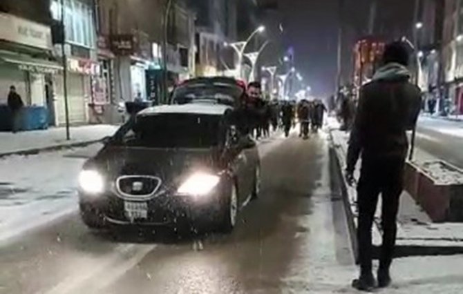 Yüksekova’da Galatasaraylılar Sevinçlerini Caddelere Taşıdı