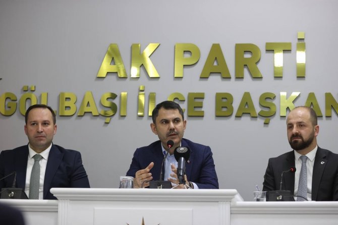 Bakan Kurum, Gölbaşı’nda İncelemelerde Bulundu