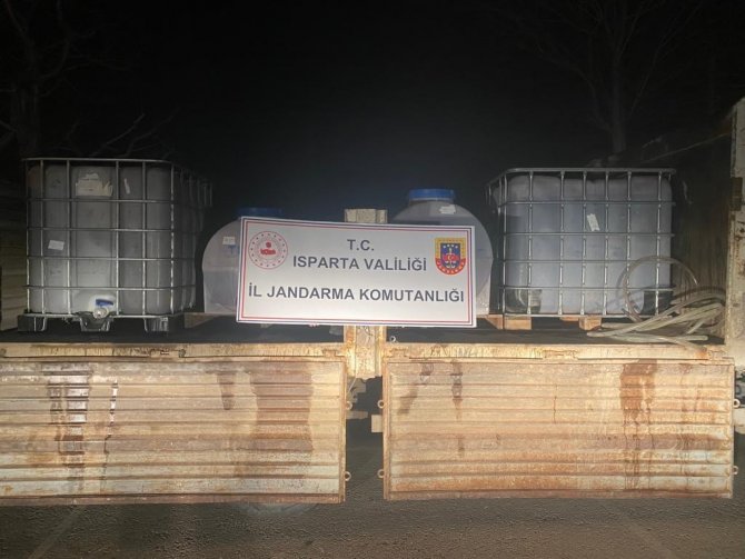 Isparta’da Sahte Alkol Operasyonu