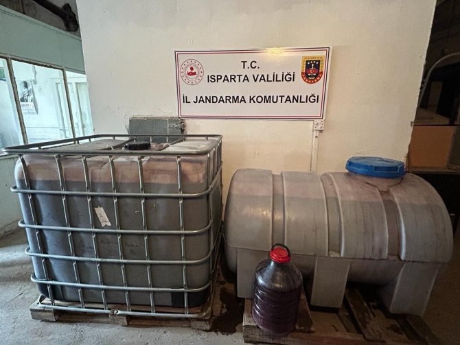 Isparta’da Sahte Alkol Operasyonu