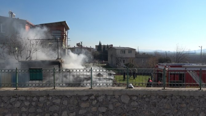Kahramanmaraş’ta Evin Deposu Yandı