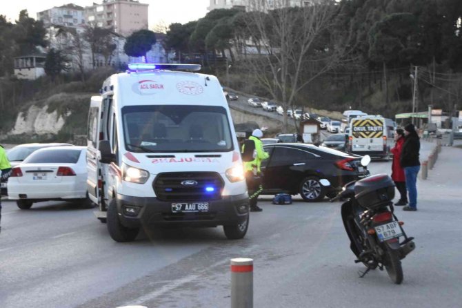 Sinop’ta Trafik Kazası: 1 Yaralı