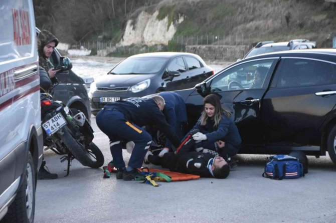 Sinop’ta Trafik Kazası: 1 Yaralı