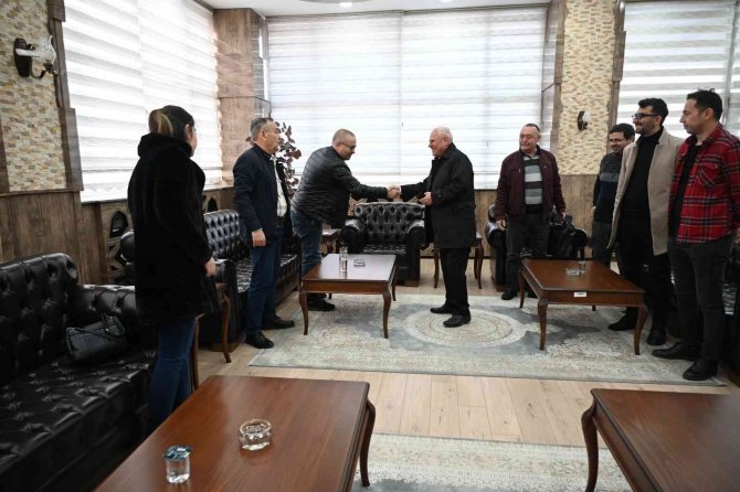 Başkan Tulup Gazetecileri Ağırladı