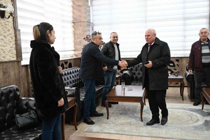 Başkan Tulup Gazetecileri Ağırladı