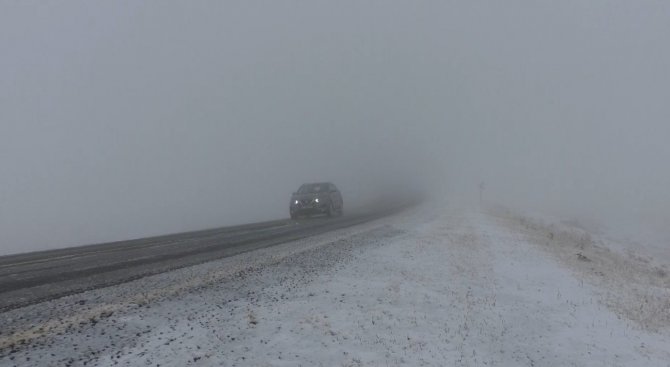 Kars’ın Yüksek Kesimlerinde Kar Ve Sis Etkili Oluyor