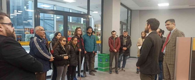 Özel Öğrencilerden ‘Engelsiz Kütüphane’ye Ziyaret