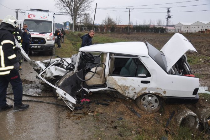 Tekirdağ’da Otomobil Takla Attı: 1 Yaralı