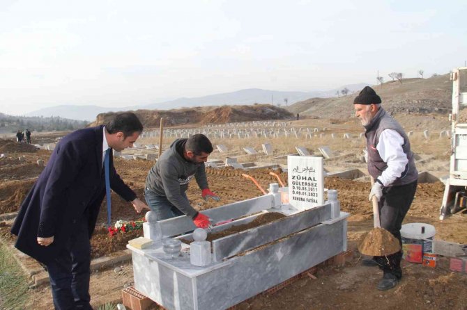 Aile Ve Sosyal Hizmetler Bakanlığı, Elazığ’da Kimsesizler Mezarlığına Gömülen Engelli Kızın Mezar Taşını Yaptırdı