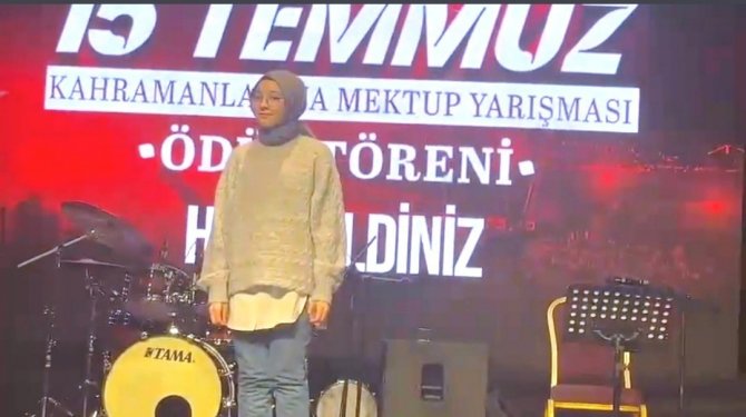 “Dünya’nın Mektubu 15 Temmuz Şehitlerine Yazılıyor” Yarışmasının Türkiye Birincisi Kütahya’dan