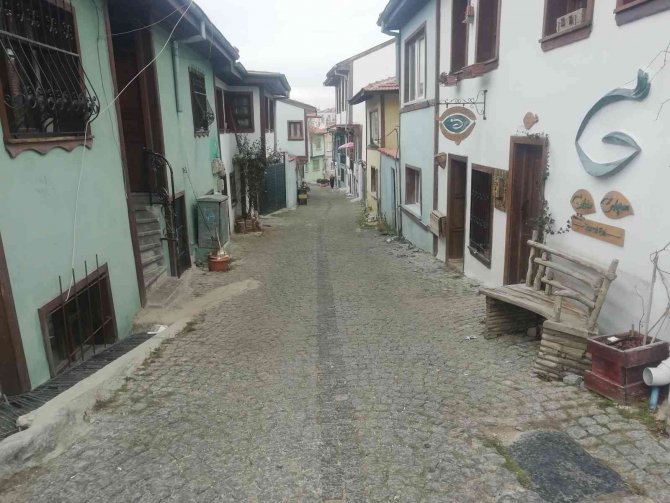 Tarihi Odunpazarı Bölgesi Boş Kaldı