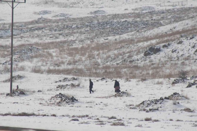 Iğdır’ın Yüksek Kesimlerinde Kar Etkili Oluyor
