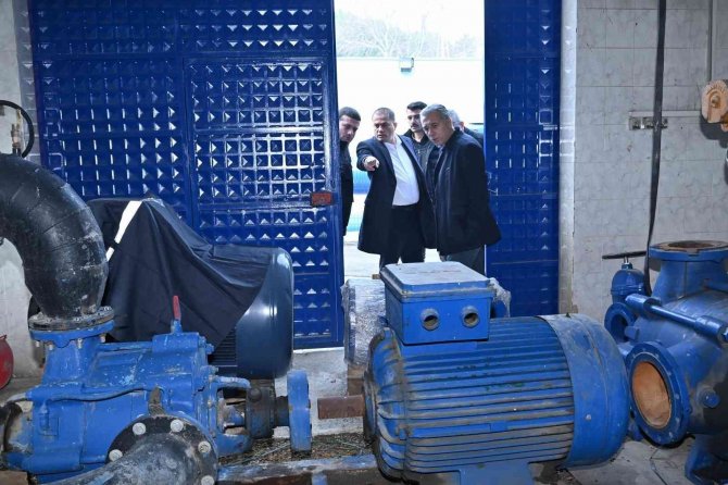 Genel Müdür Aslay, İçme Suyu Tesislerini İnceledi