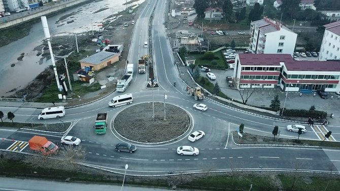 Giresun’da İlk Modern Dönel Kavşak Ulaşıma Açıldı