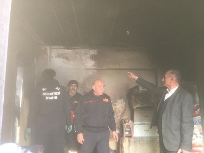 Şehit Annesinin Evi Yangında Büyük Hasar Gördü