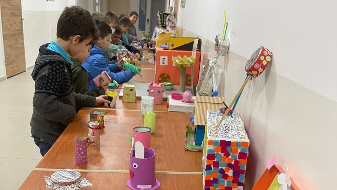 Hisarcık Atatürk İ̇lkokulu Öğrencilerinden “Sıfır Atık” Sergisi