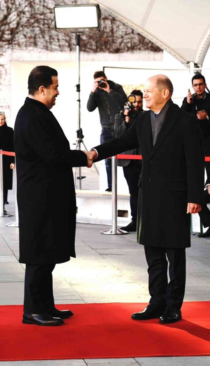 Irak Başbakanı Sudani, Almanya Başbakanı Scholz İle Görüştü