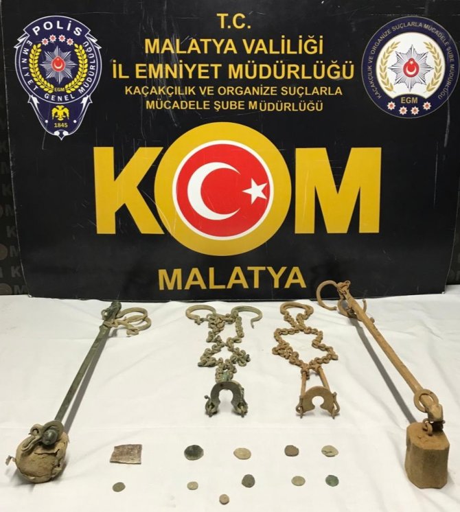Polis Operasyonunda 11 Parça Tarihi Eser Ele Geçirildi